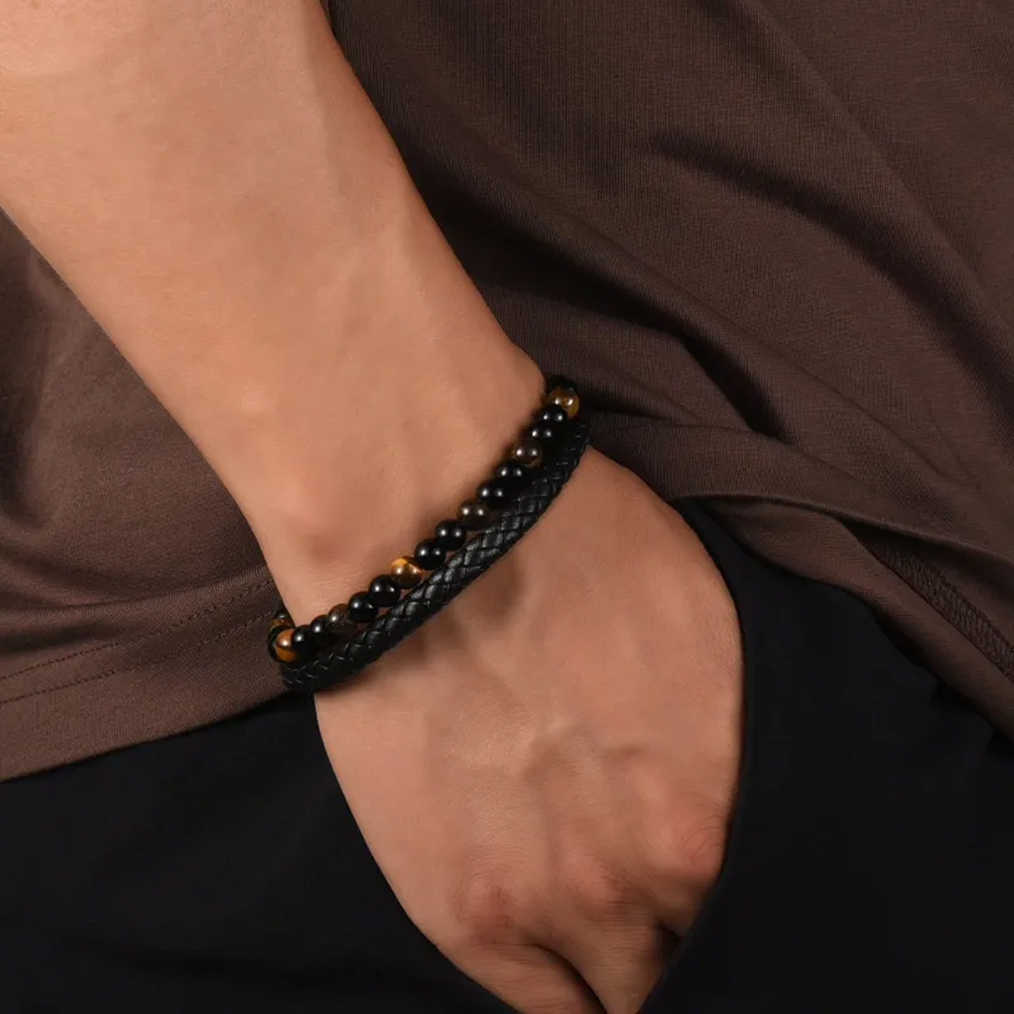 Bracciale “Scudo del Figlio” – Occhio di Tigre