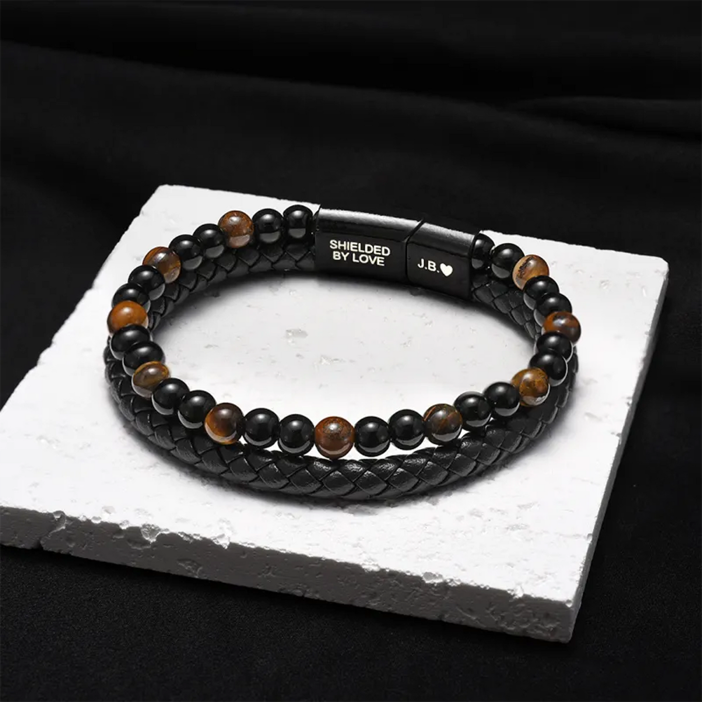Bracciale “Scudo del Figlio” – Occhio di Tigre