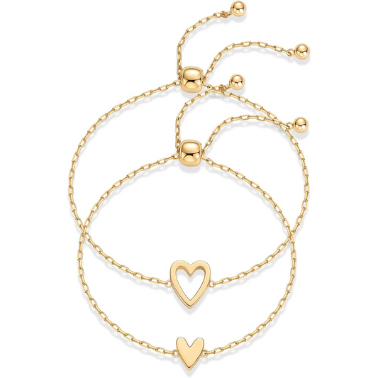 Set di Bracciali Cuori Uniti