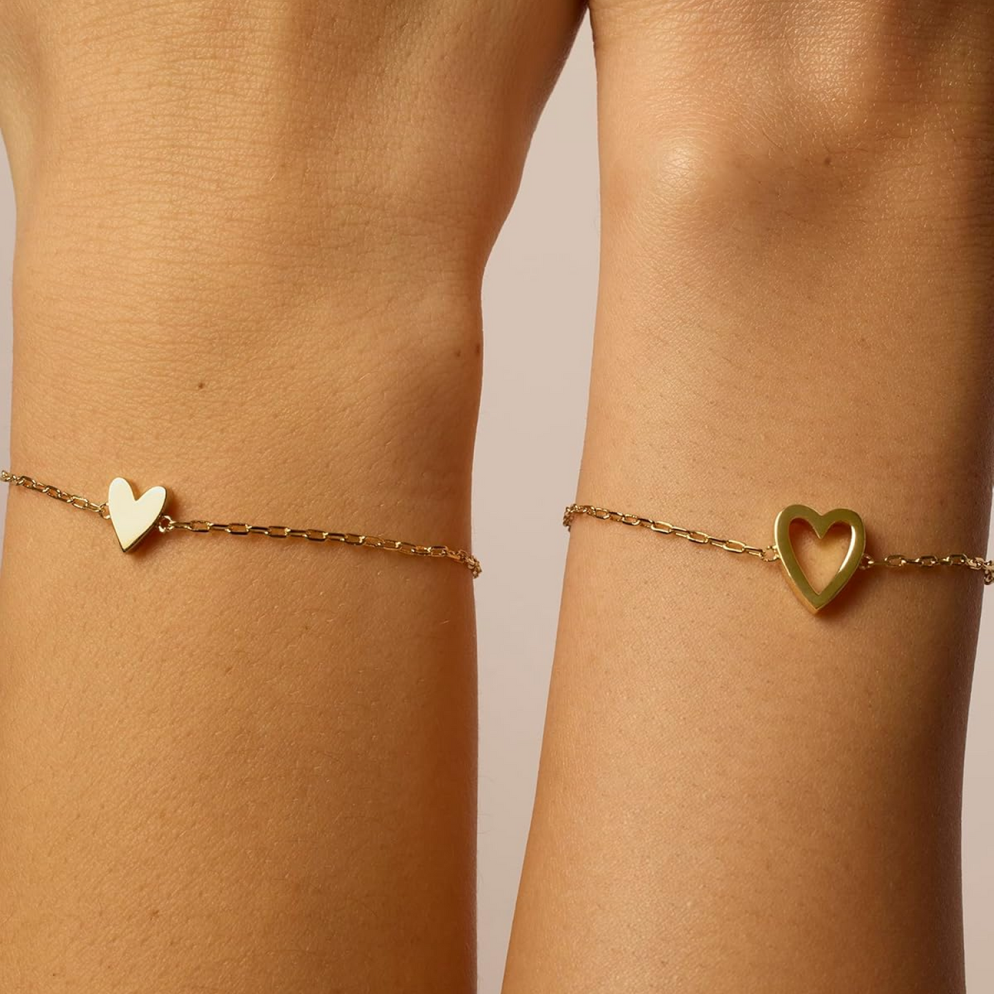 Set di Bracciali Cuori Uniti
