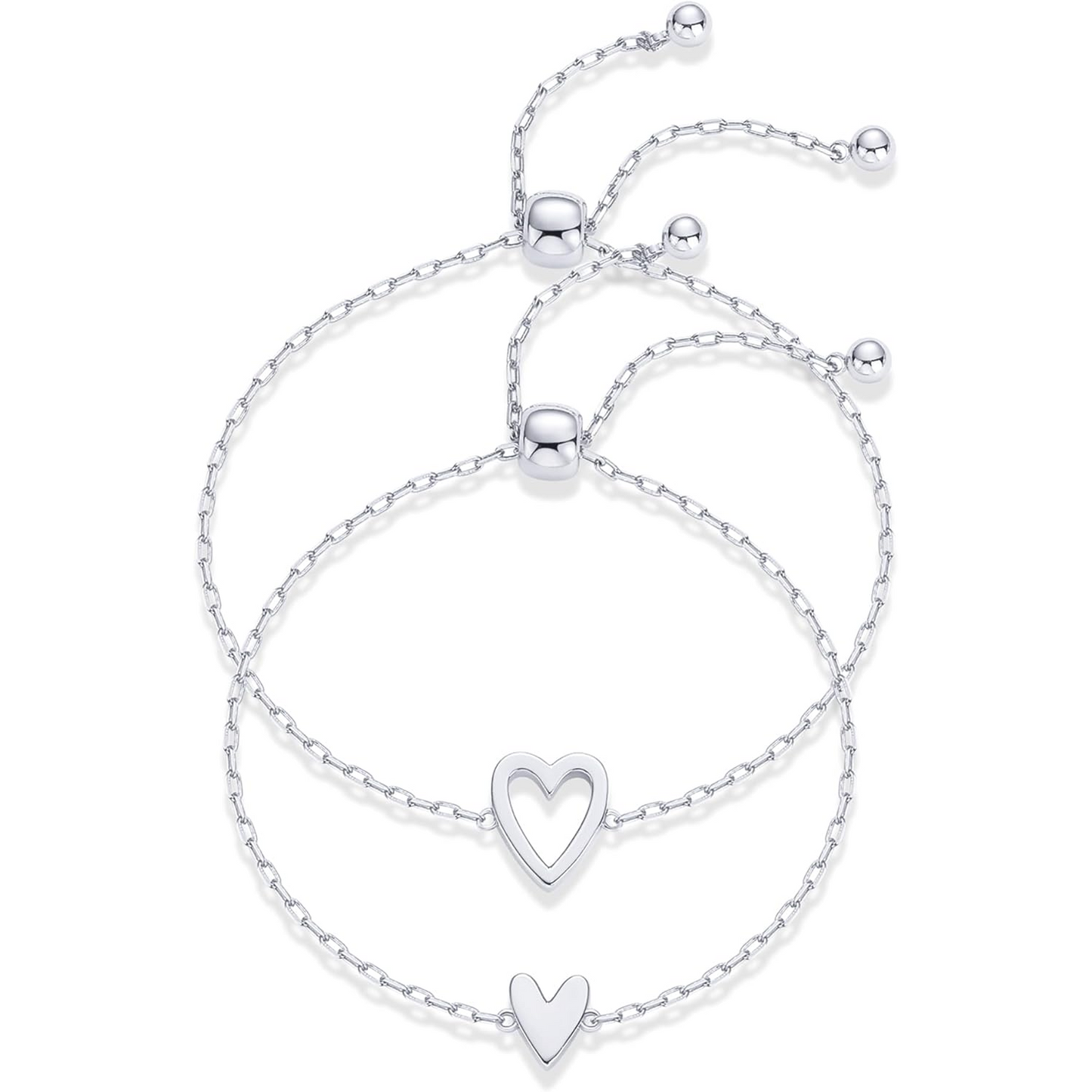 Set di Bracciali Cuori Uniti