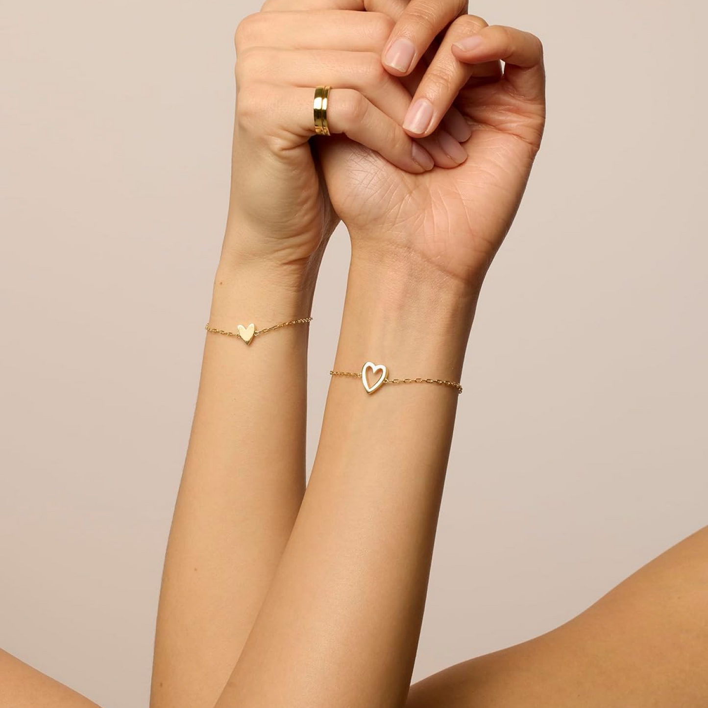 Set di Bracciali Cuori Uniti