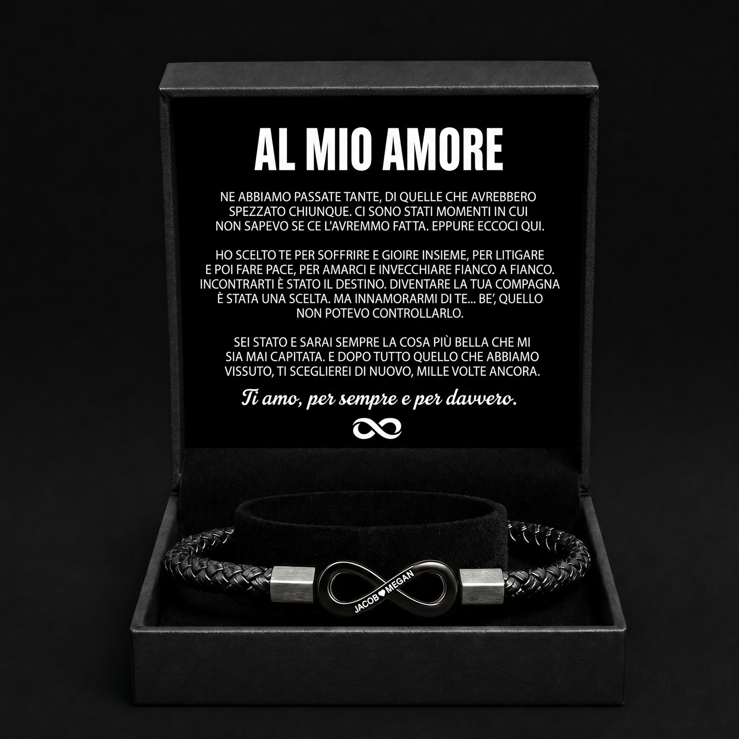 Bracciale Personalizzato "A Mio Marito"