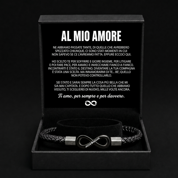 Bracciale Personalizzato "A Mio Marito"