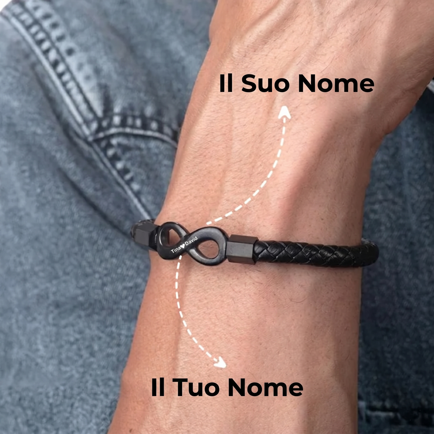 Bracciale Personalizzato "A Mio Marito"