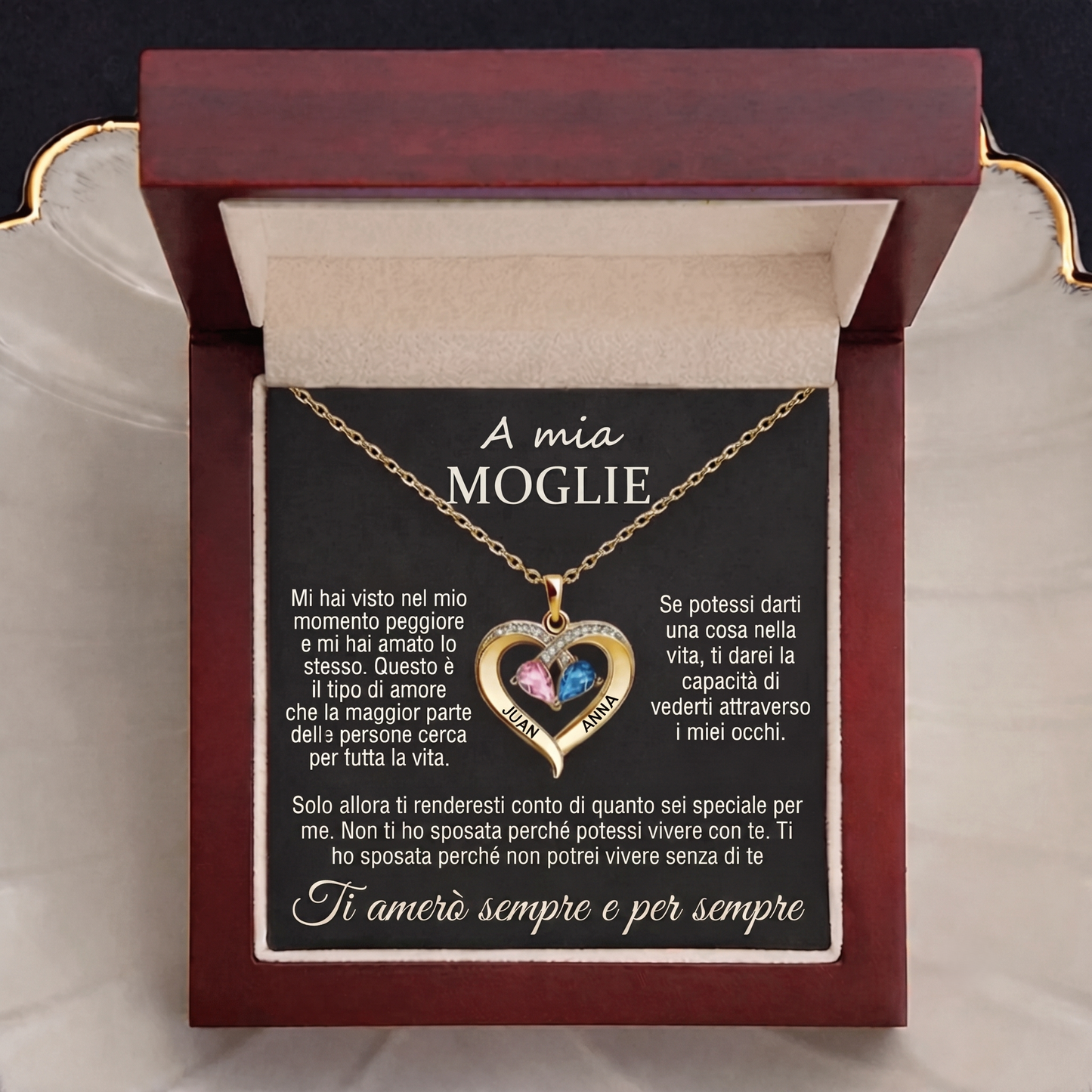 Collana a cuore – Per sempre tua