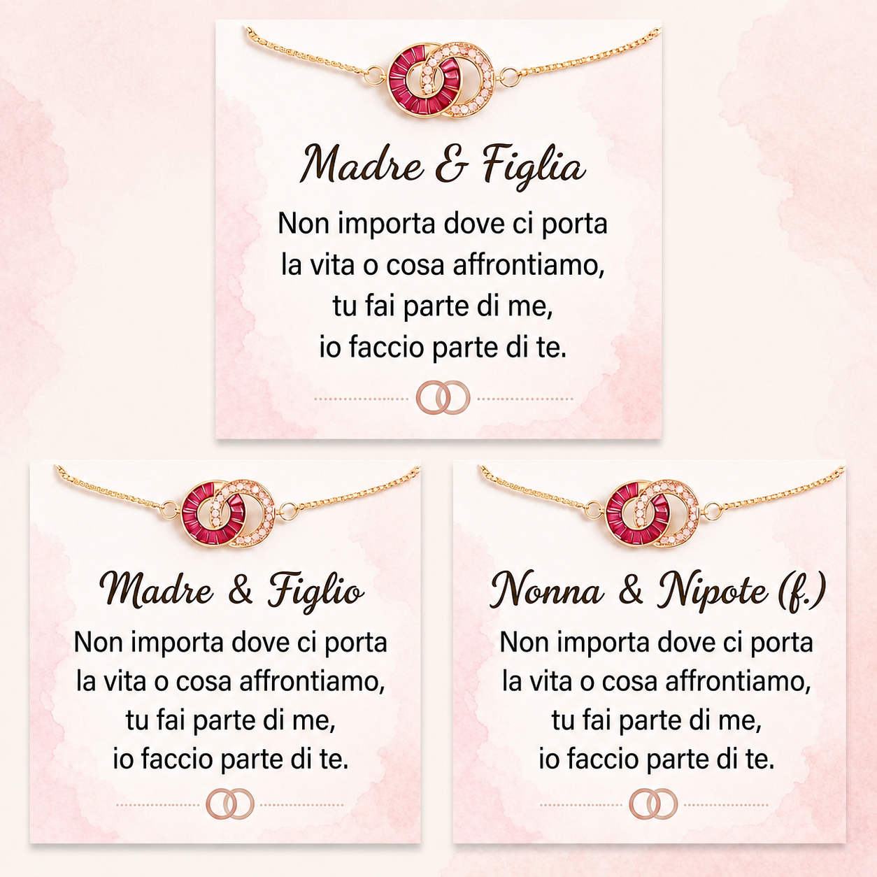 Bracciale Personalizzato Pietre Intrecciate