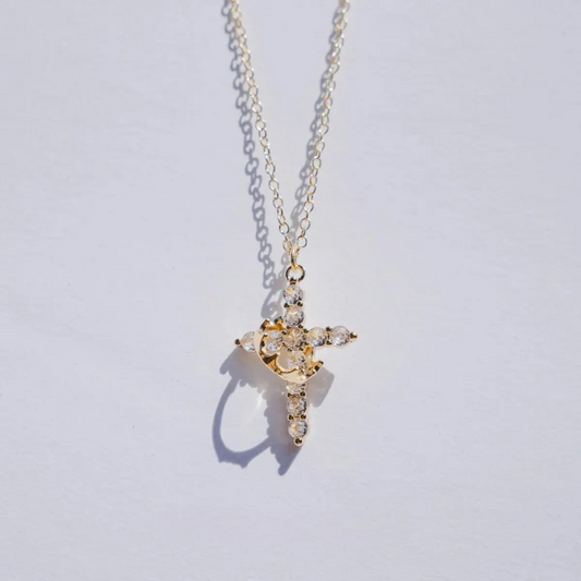 Collana Fede Croce Corona