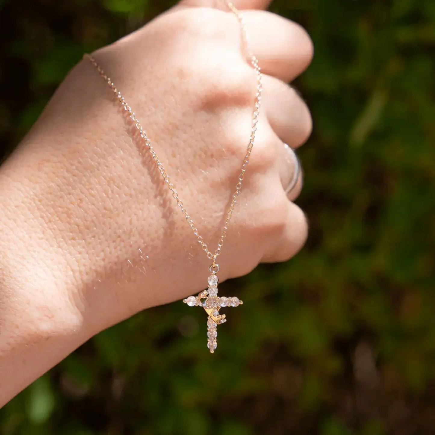 Collana Fede Croce Corona