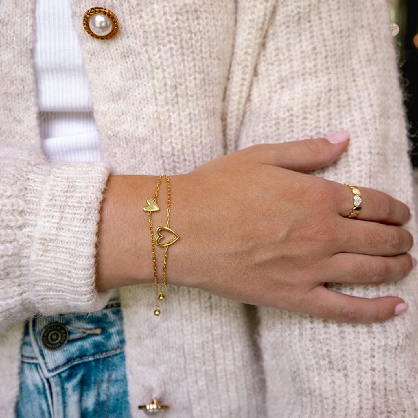 Set di Bracciali Cuori Uniti